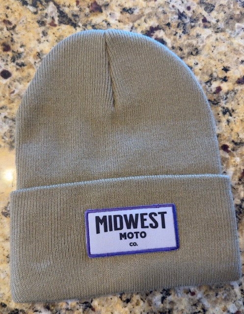 MW PURPLE Patch Beanie